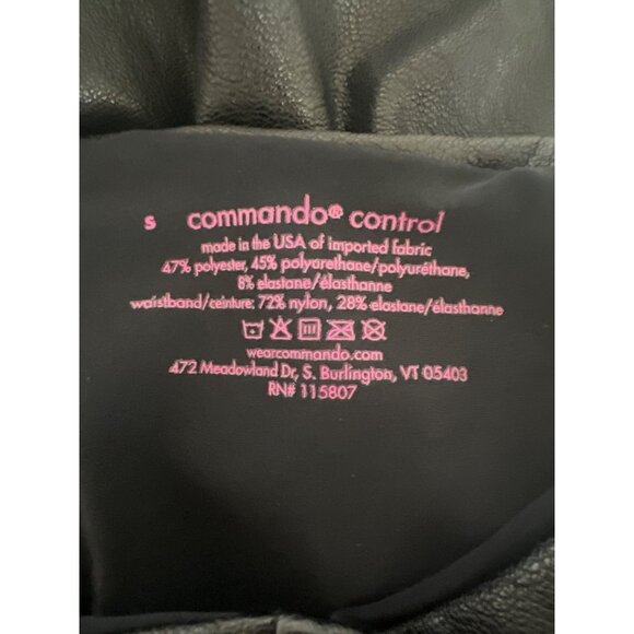 Commando Control High Waist Faux Leather Leggings - Picture 4 of 4